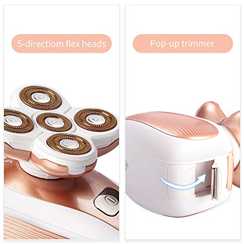 MOOKOO Flawlessly Women's Painless Hair Remover for Leg Women Epilator Hair Removal Electric Shaver for Women—As Seen On TV - Thumbnail 3