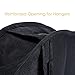 MaidMAX Garment Bags, Set of 2 Breathable Suits Dresses Covers with Clear Plastic Label Holders and Long Zipper for Coats Closet Storage Travel, Black, 54 Inches