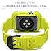 Camyse Compatible Apple Watch Band 42mm Case, Shockproof Rugged Protective Cover with Bands Stainless Steel Clasp for iWatch Apple Watch Series 3, 2, 1 Sport Edition for Men Women grils boys - Yellow