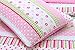 Cozy Line Home Fashions 5-Piece Quilt Bedding Set, Greta Pastel Polka Dot Pink Green Blue Flower 100% Cotton Bedspread Coverlet (Twin -5 Piece: 1 Quilt + 1 Standard Sham + 3 Decorative Pillows)