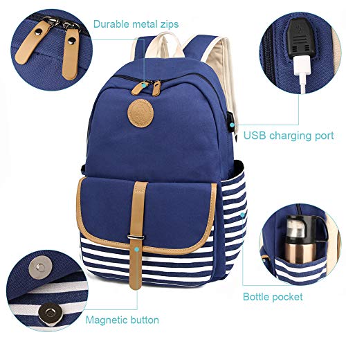 image for SCIONE School Backpacks for Teen Girls with USB Charging Port and Wate