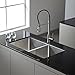 Kraus KPF-1612SS Single Lever Pull Down Kitchen Faucet in Stainless Steel