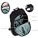 Transer Women Girls Boys Light Preppy Teenagers Noctilucent Cartoon Oxford School Bags School Backpacks (M, Black)