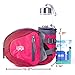 egogo Travel Sport Waist Pack Fanny Pack Bum Bag Hiking Bag with Water Bottle Holder S2209 (Rosy)