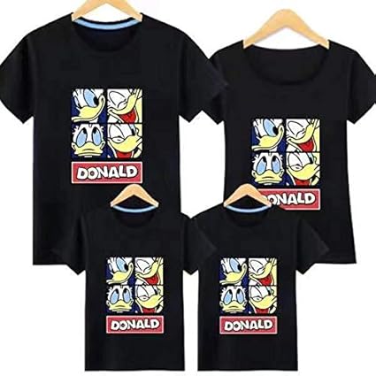 Amazon Q1 15 親子t Shirt ディズニー Tシャツ 親子tシャツ ペアルック Tシャツ ドナルドダック Tシャツ 親子 ペア 男の子 女の子 親子服 半袖 キャラクタ Tシャツ カットソー 通販