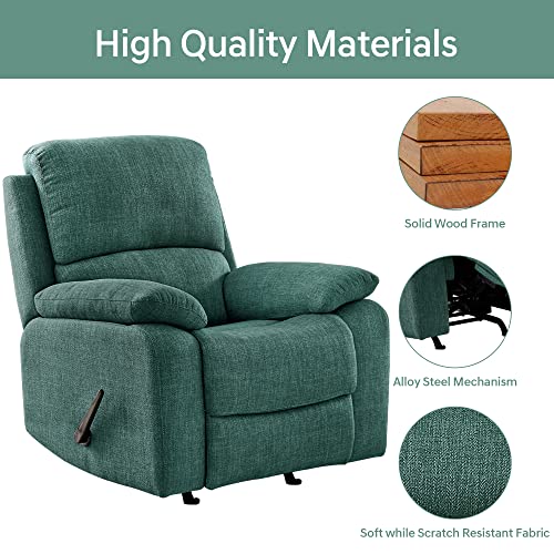 Rocker Recliner Chair, Glider Recliner, Elegant Rocking Recliner, Push