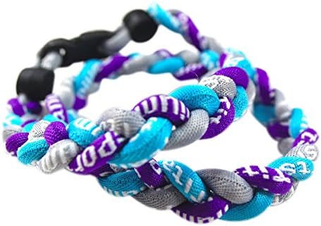 NEW! 20" Medium Size Light Blue Purple Gray Tornado Necklace With Case