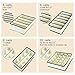 MIU COLOR Foldable Closet Underwear Organizer Drawer Divider Storage Boxes Under Bed Organizer 4 Set for Underwear, Bras, Socks, Ties, Scarves