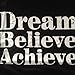 ZAWAPEMIA Womens Graphic Tees Dream Believe Achieve T Motivational T-Shirt XL Black