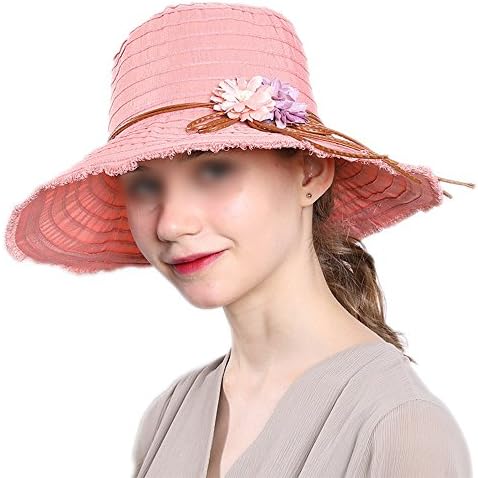LOVEHATS New Fashion Bohemian Style Summer Sun Hat For Women Hat Large Visors Beach Hat Brand Sun Cap Pink