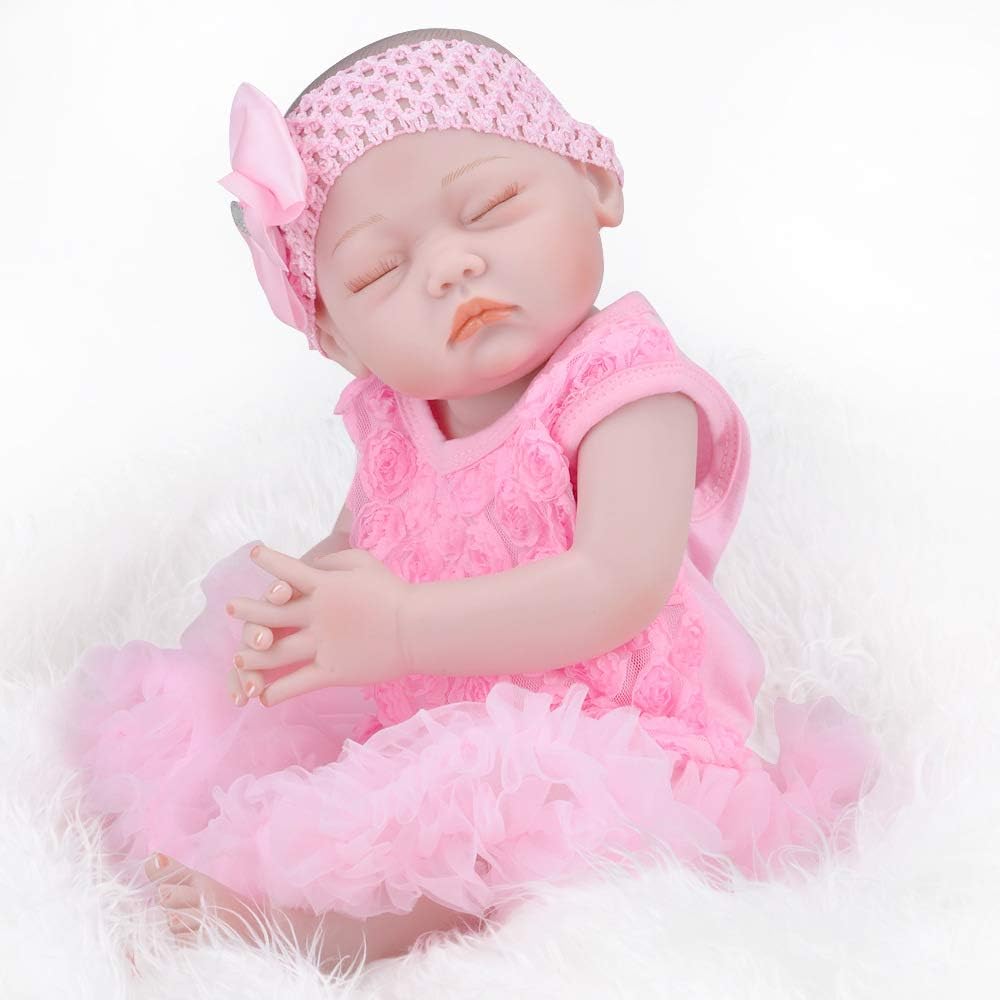 Prezzo Vinile Silicone Morbido Bambole,Bambolotto Neonato Reborn Occhi Chiusi,Simulazione Bambola Bagno in Silicone Morbido Baby Educazione della Prima Infanzia Materna e Cura dei Bambini Offerte