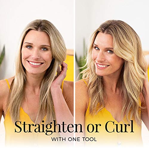 Hair Straightener Curling Iron 2 in 1 Tourmaline Ceramic Twisted Flat Iron Fast Heating-up with LCD Digital Display Hair Styling Tool Hair Curler Suitable for All Hair Types - Thumbnail 5