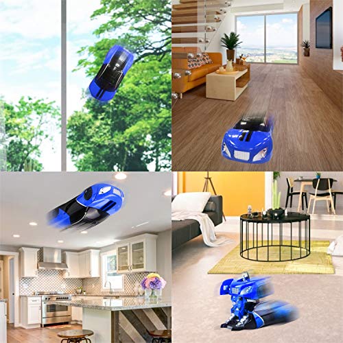 2019 Upgrade Transform Remote Control Car Stunt Racing Climbing Car Holiday RC Car Toys Boys Girls Age 3,4,5,6,7,8 9-16 Year Xmas Gifts 360° Rotating Transform Robot Lighted Deformation Vehicle