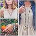 8mm Natural Amazonite & Blue Goldsand Long Beaded Necklace Handmade Jewelry for Women Men