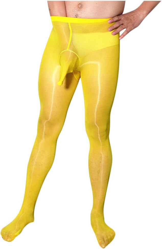Obestseller Mens Pantyhose Sexy Footless Nylon Tights Sheath Open Underwear Suitable for Both Men and Women
