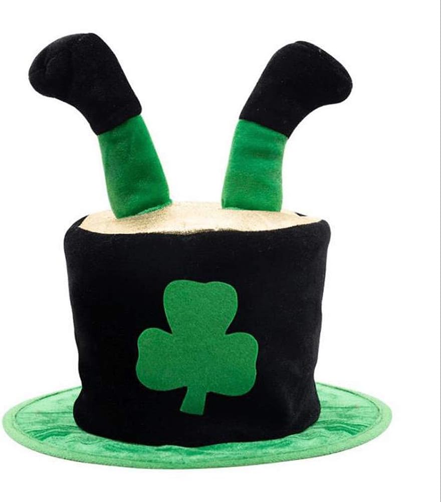 St. Patrick's Day Shamrock Bucket Parade Party Hat, St. Patrick's Day Party Costume Accessories for Men and Women