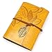 EvZ Vintage Gold Brown PU Leather Cover Loose Leaf Blank Notebook Journal Diary Gift