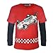 Kids Boys Clothing Sets 2 Pieces Little Boys Long Sleeve Clothes Suit Outfit (4T, Red)