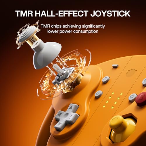 NYXI Wizard 2 Control GameCube para Switch – Control Switch 1 Inalámbrico con Joystick TMR Hall, Gatillos Ajustables, NFC, Vibración HD, Giroscopio de 6 Ejes y Botones Programables