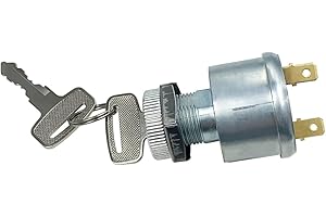 WGBAB Ignition Switch Replace 17421G1 for E-Z-GO EZGO Golf Cars 2 Prong 4 Key Terminals Carabiner