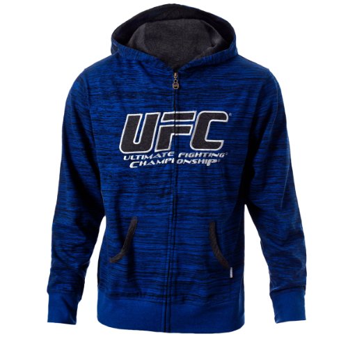 UFC Men's Cobalt/Grey Twisted Zip Up Hoodie