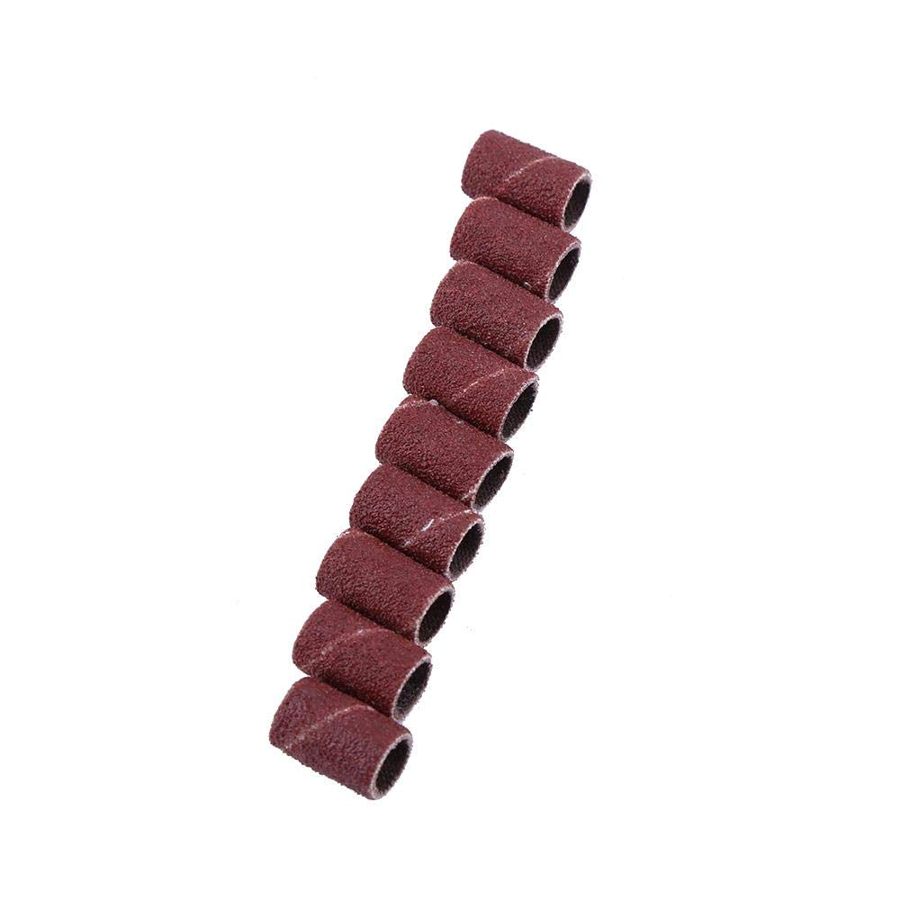 Nail Drill Sanding Bands, Professional Nail Art Drill Bits Tips Sanding Bands Manicure Accessory 100Pcs (120#)