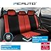 PIC AUTO Universal Fit Full Set Mesh Fabric Car Seat Cover(Red)