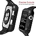 OULUOQI for Apple Watch Band 42mm with Case, Shock-proof and Protective Case with Soft Breathable Sport iWatch Band for Apple Watch Series 3/2/1 Nike+ Sport Edition 42mm - Black