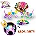 Twisted animal bracelet toy set DIY Kids Jewelry Craft Set LED Light Children’s Bracelet Collectible Accessory Set for Girls Multipack Beaded Animal Figurine Bracelet with built in LED and Sequin Bag