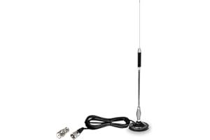 KCTIN 27MHz CB Radios Antenna 27inch with BNC Adaptor and Magnetic Mount for President Midland Cobra Uniden Anytone Truck Radios