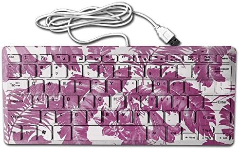 Keyboard Banana Leaves Pattern Cable USB Access Mac And PC Compatible Office With A Good Fingertip Feel Easy To Carry