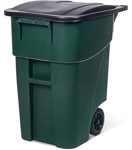 Can With Wheels 96 Gallon Trash Tote Toter 96 Gal Garbage Can