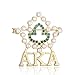 Lanqueen Gifts, Vintage Crystal Pearl Brooch Gold Graduation Gifts for Women