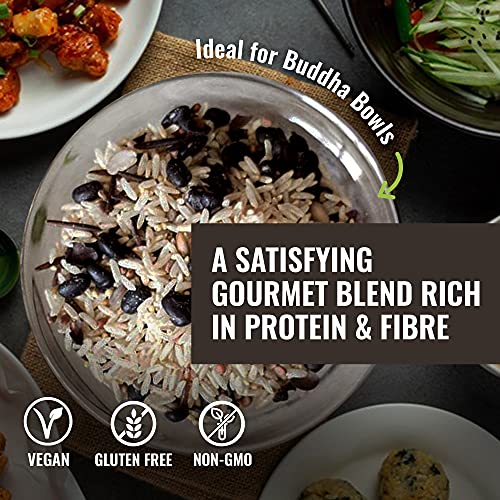 Floating Leaf Prairie Blend, Combination of Sprouted Black Bean, Brown Rice, Wild Rice, Hulled