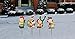 PRODUCTWORKS 8-Inch Pre-Lit Peanuts Joy Christmas Pathway Markers (Set of 4)