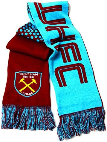 Club Licensed West Ham Utd Fade Scarf - Maroon/Sky