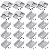 Litever 90 Degrees Corner Connectors, ONLY for Litever Slim Aluminum LED Channel (ASIN:B01IY1KZZG),Corner Connection/Joint with Extension Connectors for Slim Aluminum Channels LL-015-90F