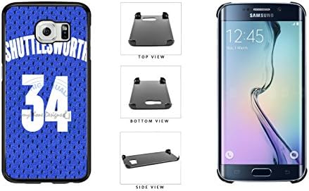 Jesus Shuttlesworth Basketball Jersey Plastic Phone Case Back Cover For Samsung Galaxy S6 Edge G925 comes with Security Tag and MyPhone Designs(TM) Cleaning Cloth