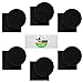 Epohpeek Compost Bin Filters Charcoal - Filter Replacement for Kitchen Pail Composter, 12 Pack Extra Thick (1cm) Fits Gallon Bucket Countertop Bins - Activated Carbon, 6 Round 6 Square, Both 6.5”