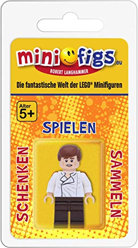 LEGO Star Wars Minifigur: Han Solo im weißen Hemd mit Blastern – Bild 3