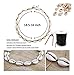 DB DUOBAO Shell Pearl Choker Necklace for Women Hawaiian Seashell Pearls Choker Necklace Adjustable Cord Necklace Set (Black)