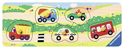 Ravensburger Kinderpuzzle - 03236 Allererste Fahrzeuge - My First Wooden Puzzle mit 5 Teilen - Puzzle für Kinder ab 1,5 Jahren - Holzpuzzle – Bild 2