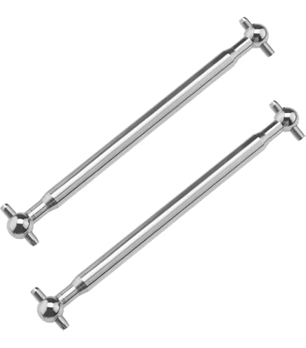 Kit D'arbres De Transmission CVD Pour WLtoys 144001 – Acier Traité, 4 Dog Bones Et 8 Coupelles – Amélioration Des Performances
