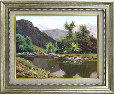 Amazon Co Jp ゴンザレス ドロミテ風景 F6号 油彩画 風景画 イタリア ヨーロッパ 自然 水辺 山岳 ドローミティ 湖水地方 東アルプス インテリア 油絵 絵画 Fk ホーム キッチン