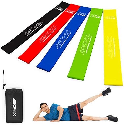Exercise Resistance Mini Loop Bands Set for Legs and Glutes – Home Gym Fitness Workout Equipment – Stretch Strength Loops Band Sets Improves Mobility and Flexibility For Women Men Booty Training