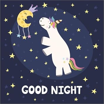 Posterlounge Forex Platte 100 X 100 Cm Gute Nacht Einhorn Von Kidz - 