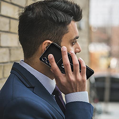 OCYCLONE Samsung Galaxy S21 Hülle, Dual Layer Schutzhülle S21 5G Cover Armor Stoßfest mit Magnet Ständer, Handyhülle für Samsung S21 6,2 Zoll - Schwarz