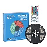 RUICAIKUN 16.4FT RGB Flexible LED Light Strip, 5M Waterproof SMD 5050 300LEDs, Color Changing LED Strip Light (Multi-colored)