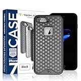Tech Armor Apple iPhone 7 ShockFlex Case Dual Technology Impact Protection for Apple iPhone 7 (Black)