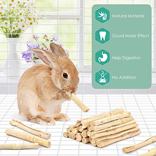 Bissap Sweet Bamboo Chew Sticks for Rabbits 500g/1.1Ib, Bunny Molar